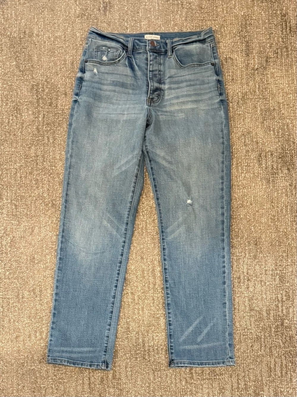 Oliver Logan Mulberry High Rise Straight Leg Jeans - Picture 4 of 5